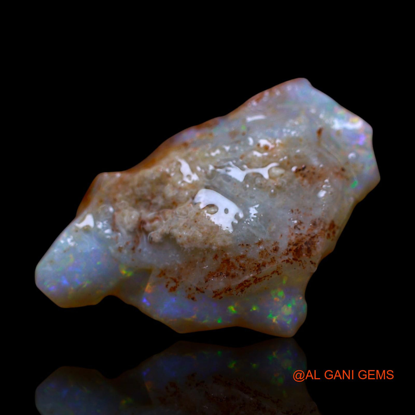 4.00 Cts Natural Australian Fire Opal Fancy Rough Loose Gemstone For Jewelry 21x14x3 mm RF-13