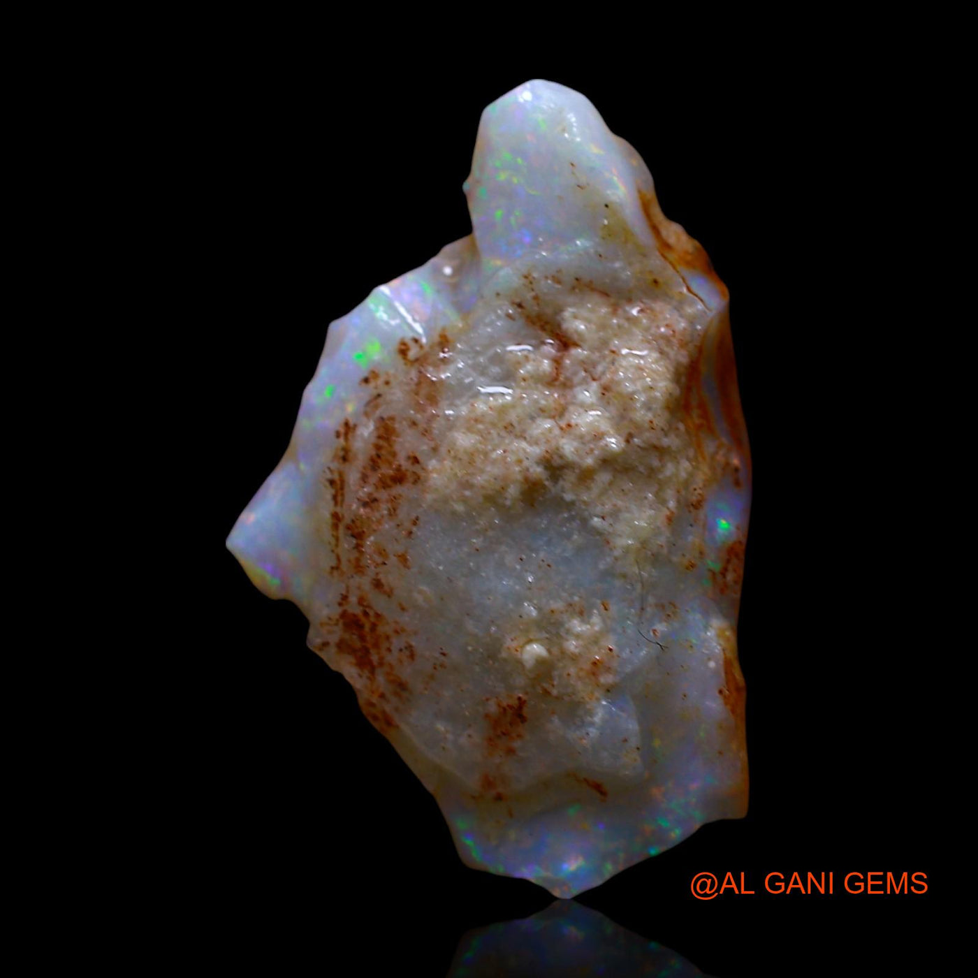 4.00 Cts Natural Australian Fire Opal Fancy Rough Loose Gemstone For Jewelry 21x14x3 mm RF-13