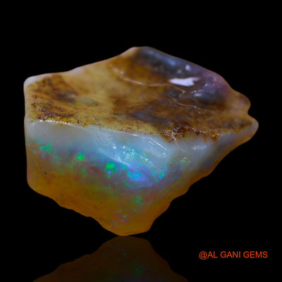 Natural Fire Opal Gemstone 3.00 Cts Loose Fancy Rough From Australia 14x11x3 mm RF-145
