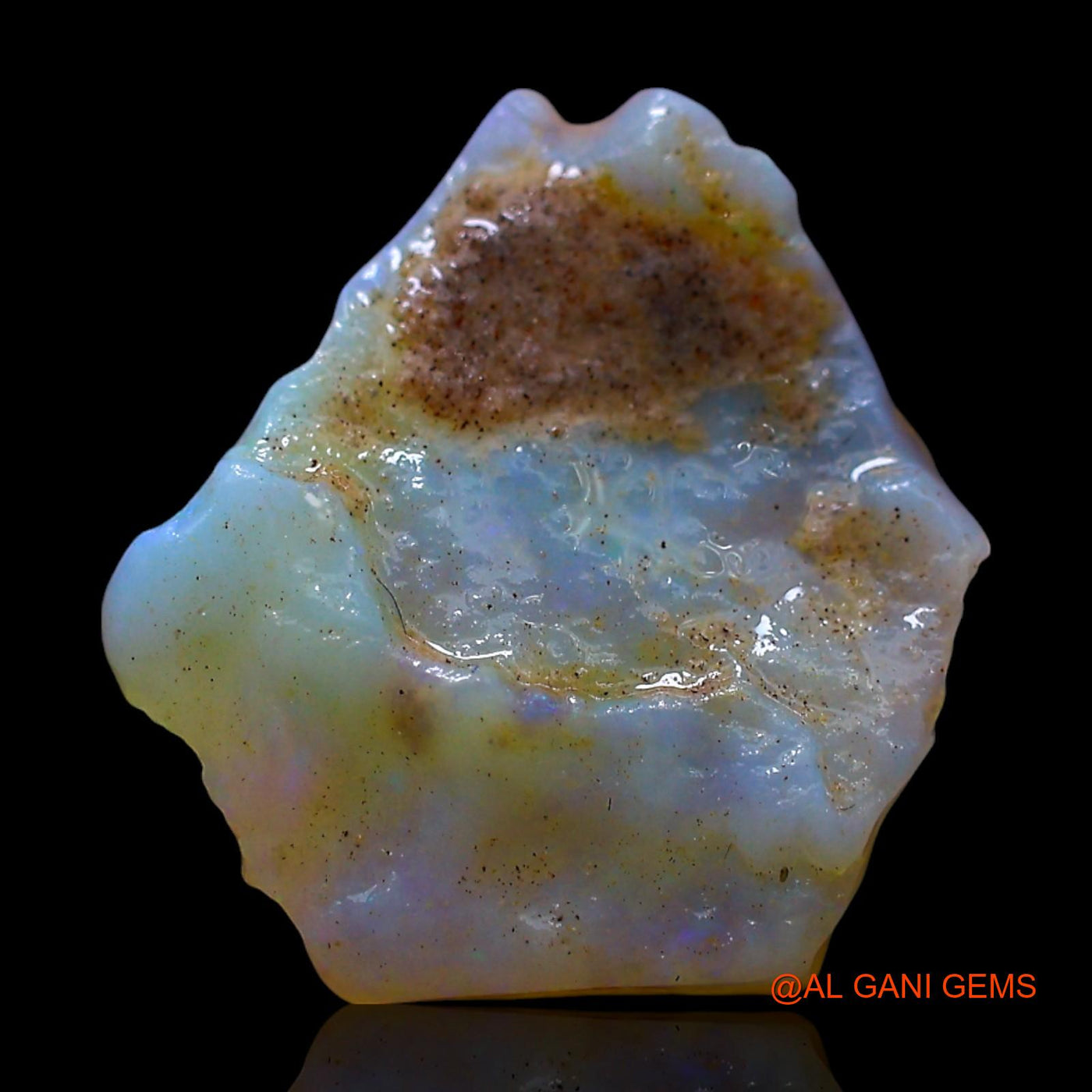 Natural Fire Opal Gemstone 3.00 Cts Loose Fancy Rough From Australia 14x11x3 mm RF-145