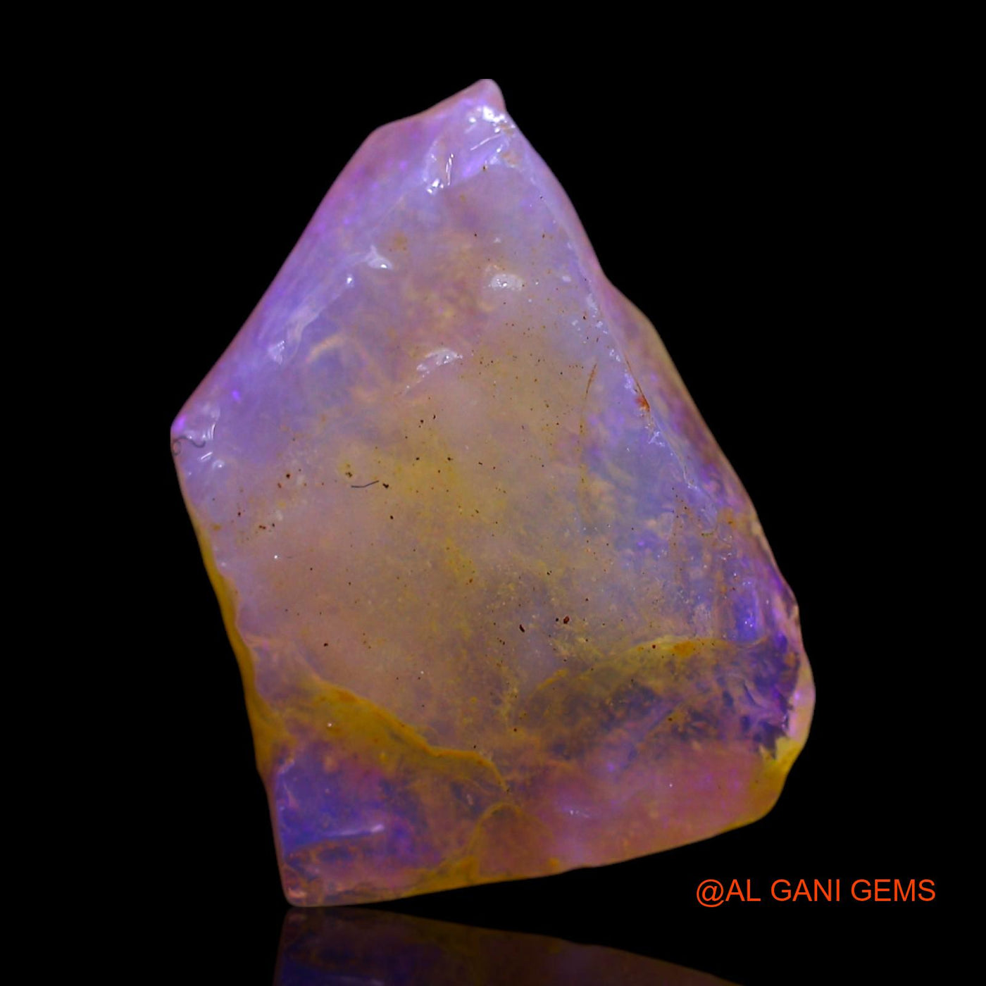 Natural Fire Opal Gemstone 2.00 Cts Loose Fancy Rough From Australia 14x10x2 mm RF-150