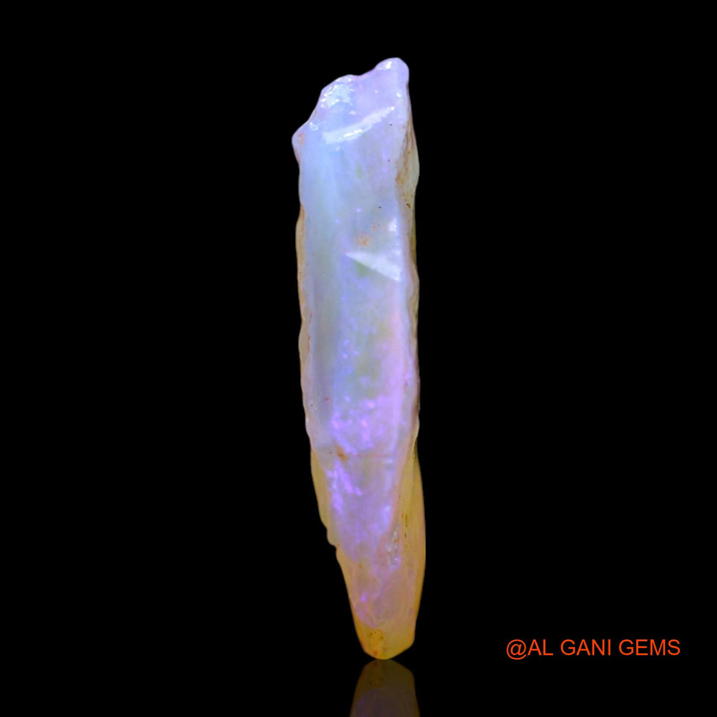 Natural Fire Opal Gemstone 2.00 Cts Loose Fancy Rough From Australia 14x10x2 mm RF-150