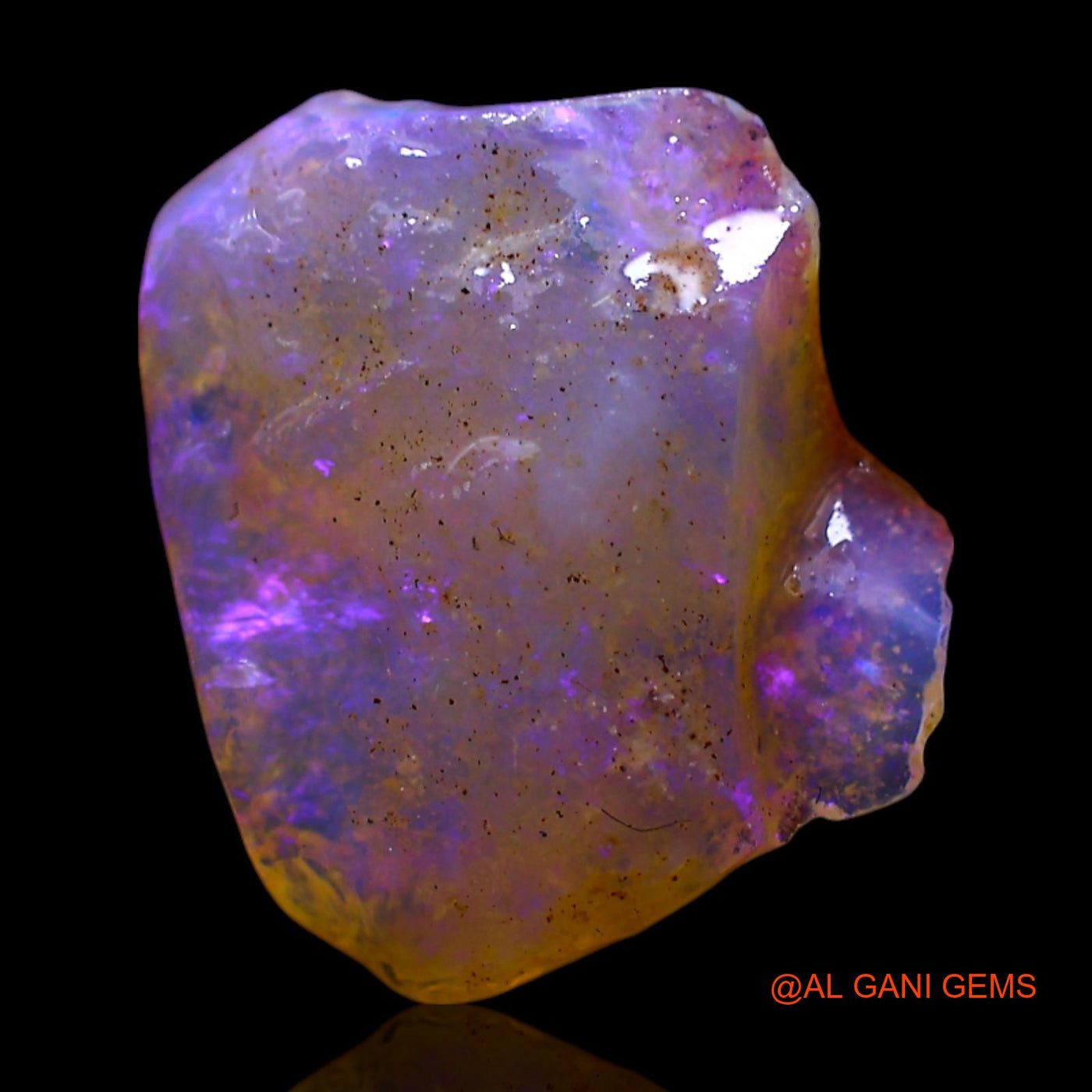 Natural Untreated Fire Opal Loose Gemstone Fancy Rough From Australia 2.00 Cts 12x10x4 mm RF-155