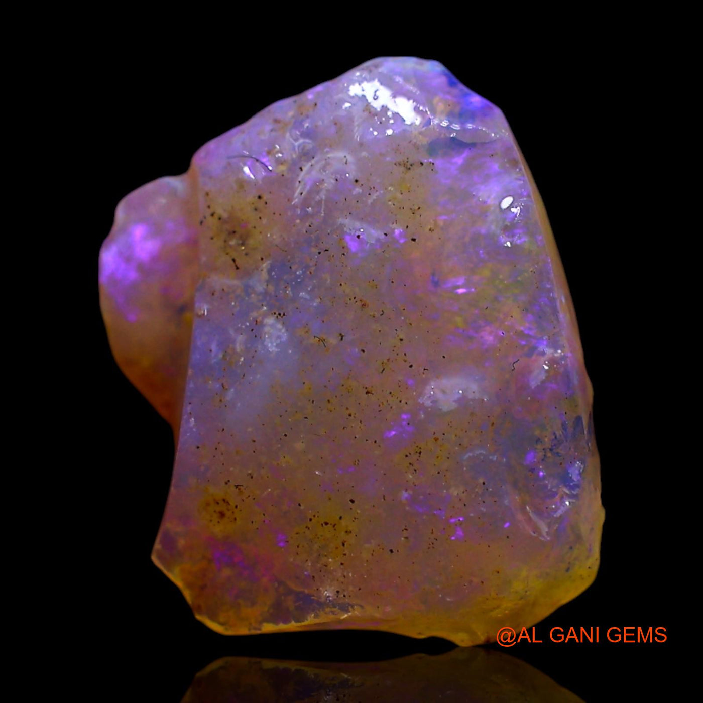 Natural Untreated Fire Opal Loose Gemstone Fancy Rough From Australia 2.00 Cts 12x10x4 mm RF-155