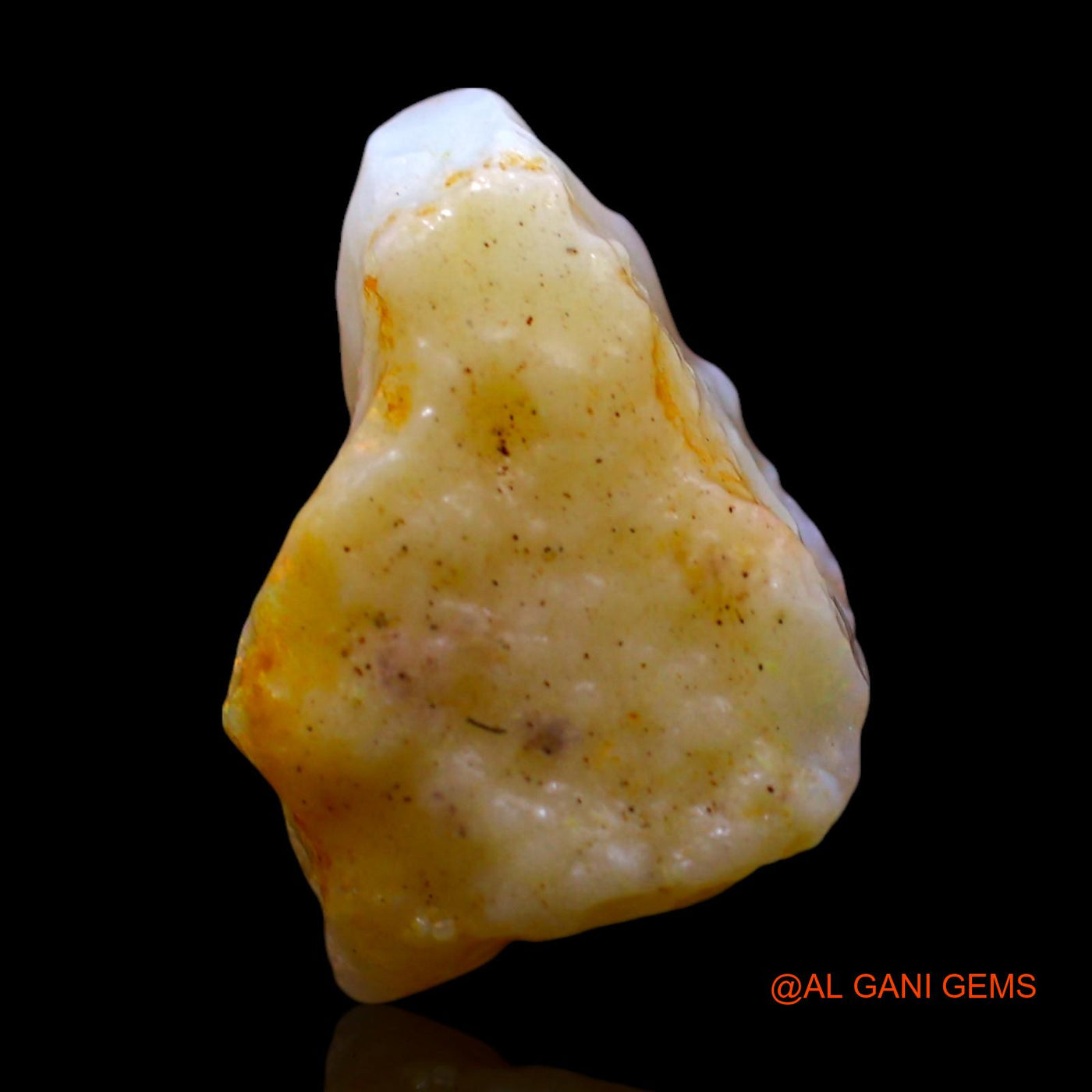 Natural Fire Opal Gemstone 4.00 Cts Loose Fancy Rough From Australia 13x9x6 mm RF-156