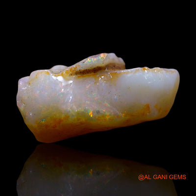 Natural Fire Opal Gemstone 4.00 Cts Loose Fancy Rough From Australia 13x9x6 mm RF-156