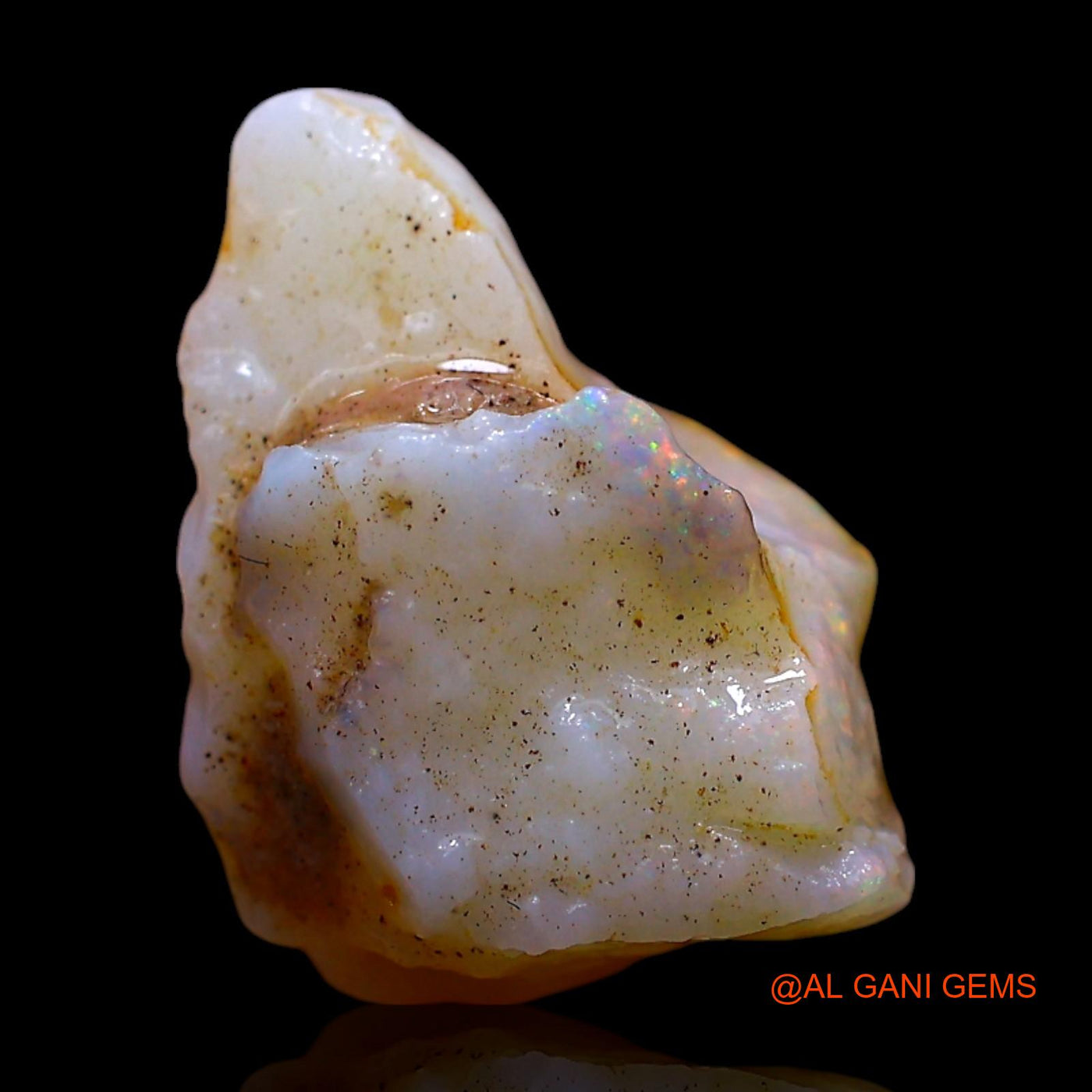 Natural Fire Opal Gemstone 4.00 Cts Loose Fancy Rough From Australia 13x9x6 mm RF-156
