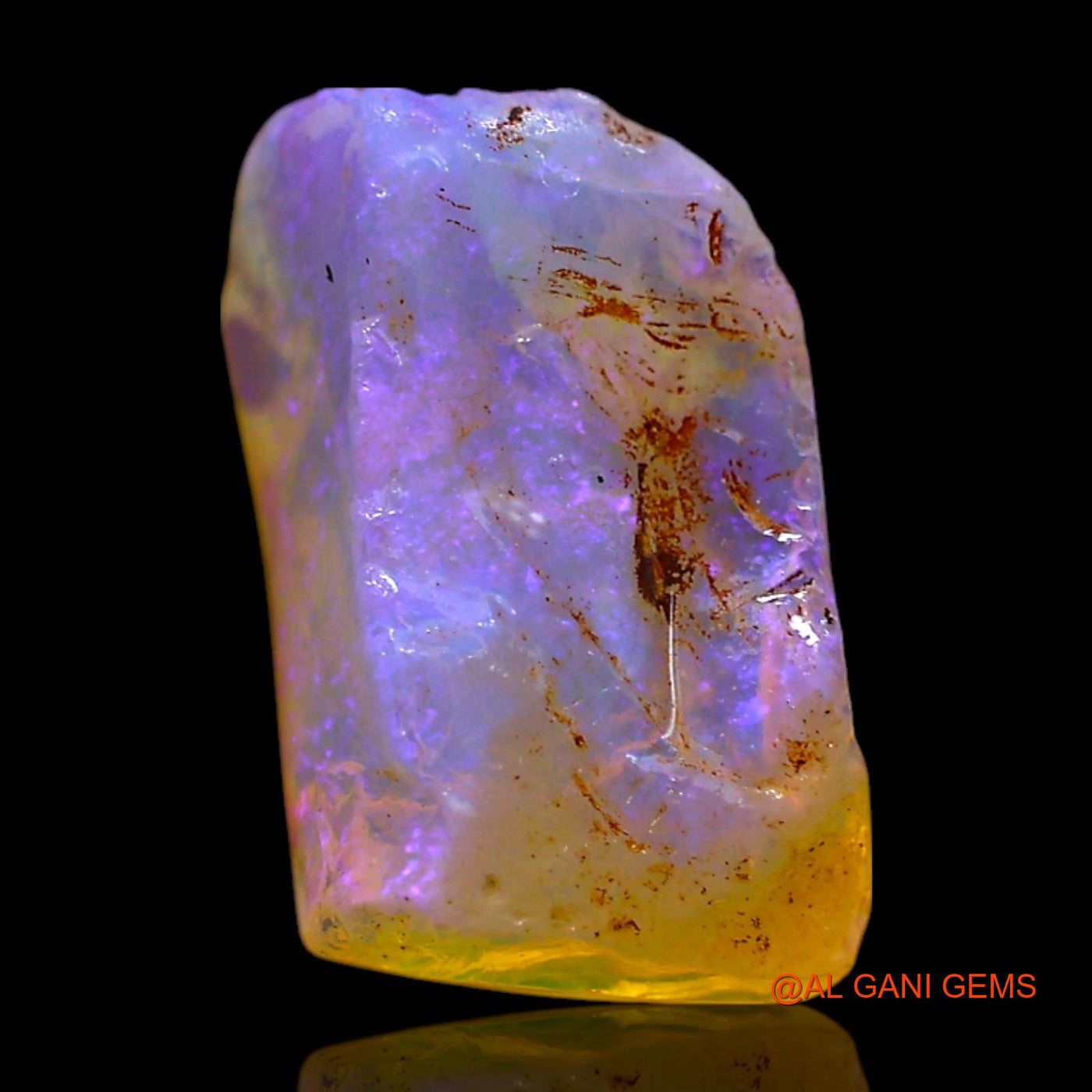 4.00 Cts Natural Australian Fire Opal Loose Gemstone Fancy Rough 16x8x7 mm RF-157