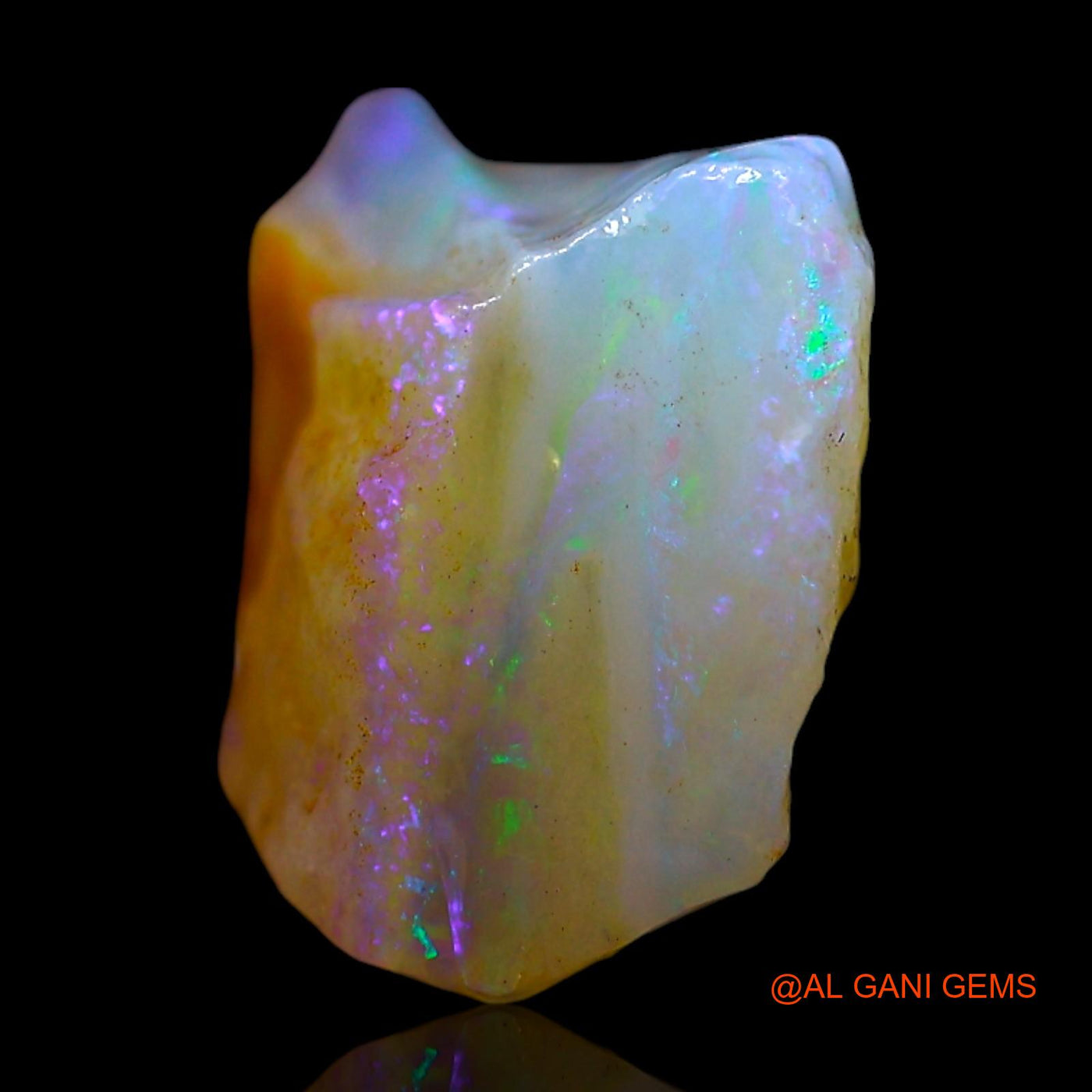 Natural Untreated Fire Opal Loose Gemstone Fancy Rough From Australia 4.00 Cts 9x8x6 mm RF-160