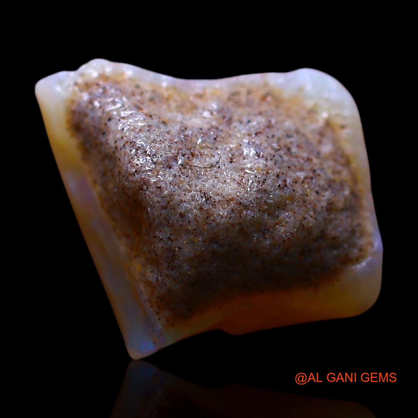 4.00 Cts Natural Australian Fire Opal Loose Gemstone Fancy Rough 10x10x7 mm RF-164
