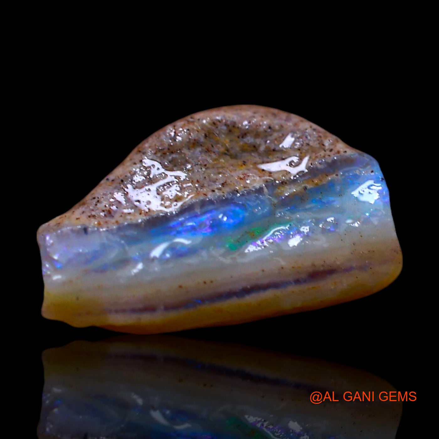 4.00 Cts Natural Australian Fire Opal Loose Gemstone Fancy Rough 10x10x7 mm RF-164
