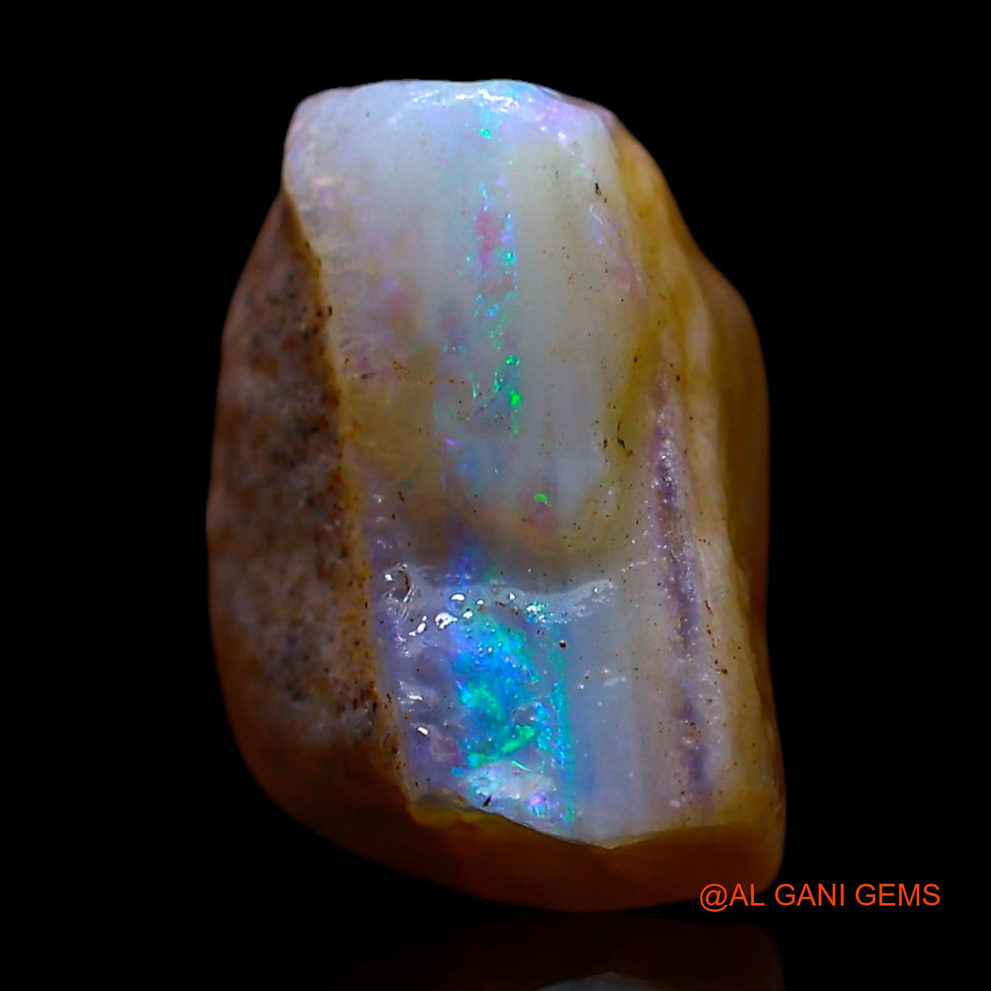 4.00 Cts Natural Australian Fire Opal Loose Gemstone Fancy Rough 10x10x7 mm RF-164