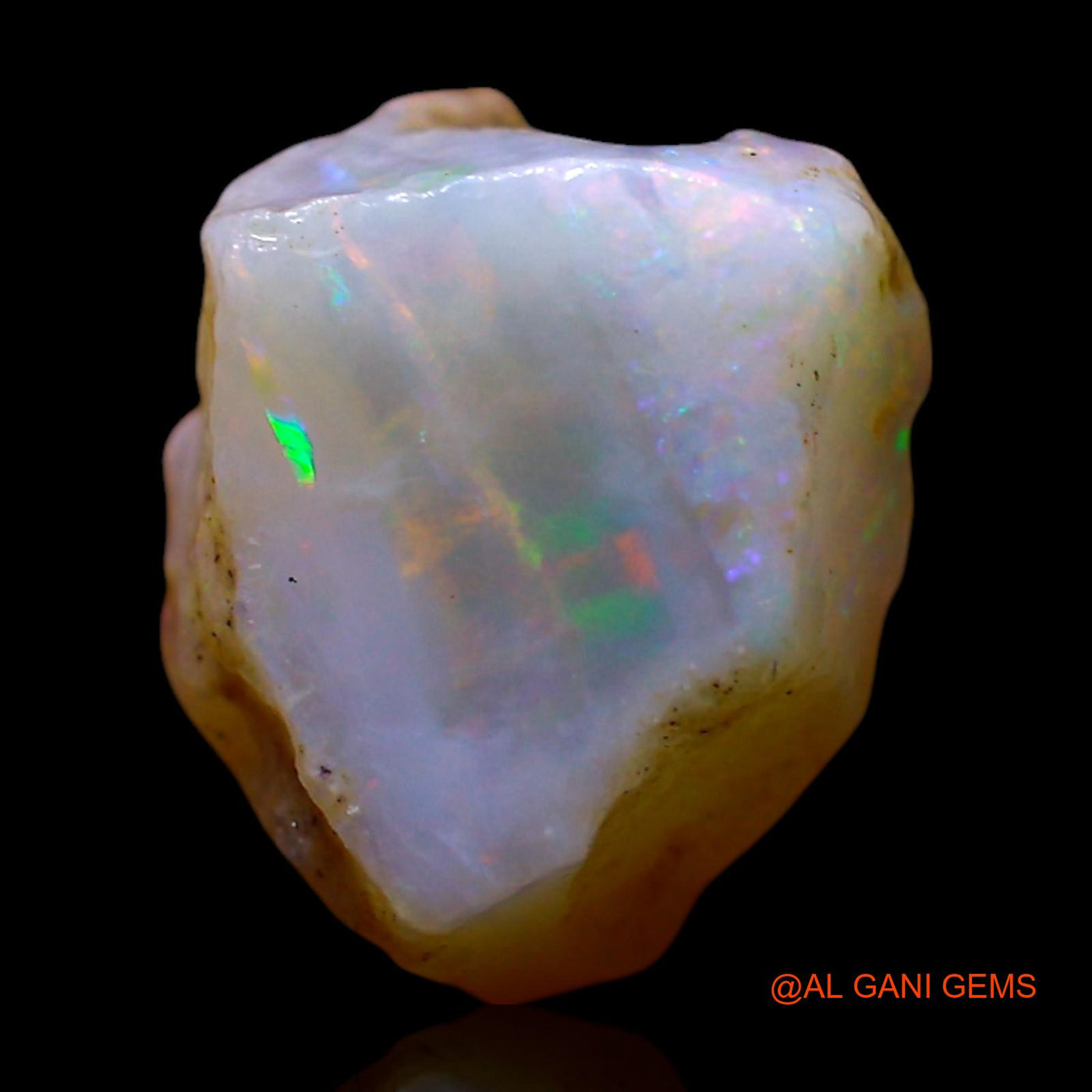 4.00 Cts Natural Australian Fire Opal Loose Gemstone Fancy Rough 10x10x9 mm RF-175