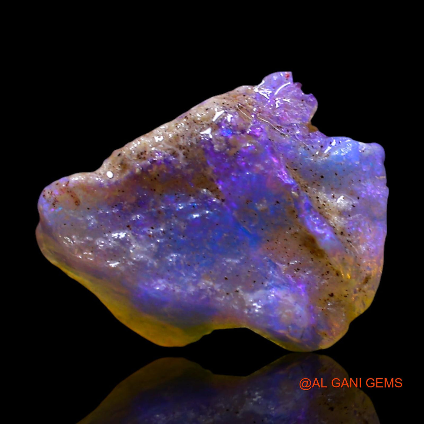 Natural Untreated Fire Opal Loose Gemstone Fancy Rough From Australia 2.00 Cts 12x9x6 mm RF-176