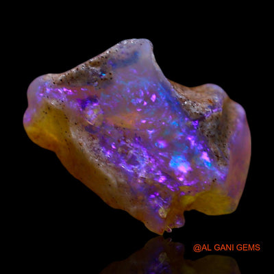 Natural Untreated Fire Opal Loose Gemstone Fancy Rough From Australia 2.00 Cts 12x9x6 mm RF-176