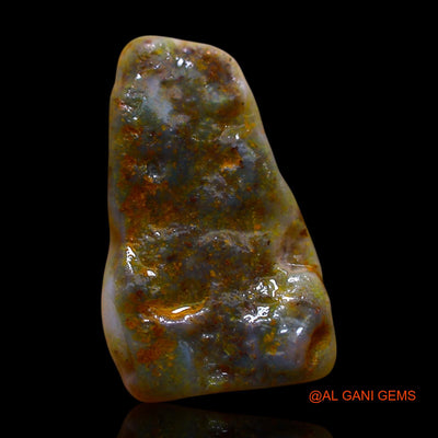 Natural Untreated Fire Opal Loose Gemstone Fancy Rough From Australia 9.00 Cts 16x11x11 mm RF-17