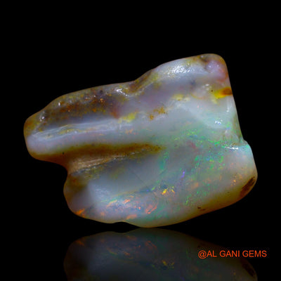 Natural Untreated Fire Opal Loose Gemstone Fancy Rough From Australia 9.00 Cts 16x11x11 mm RF-17