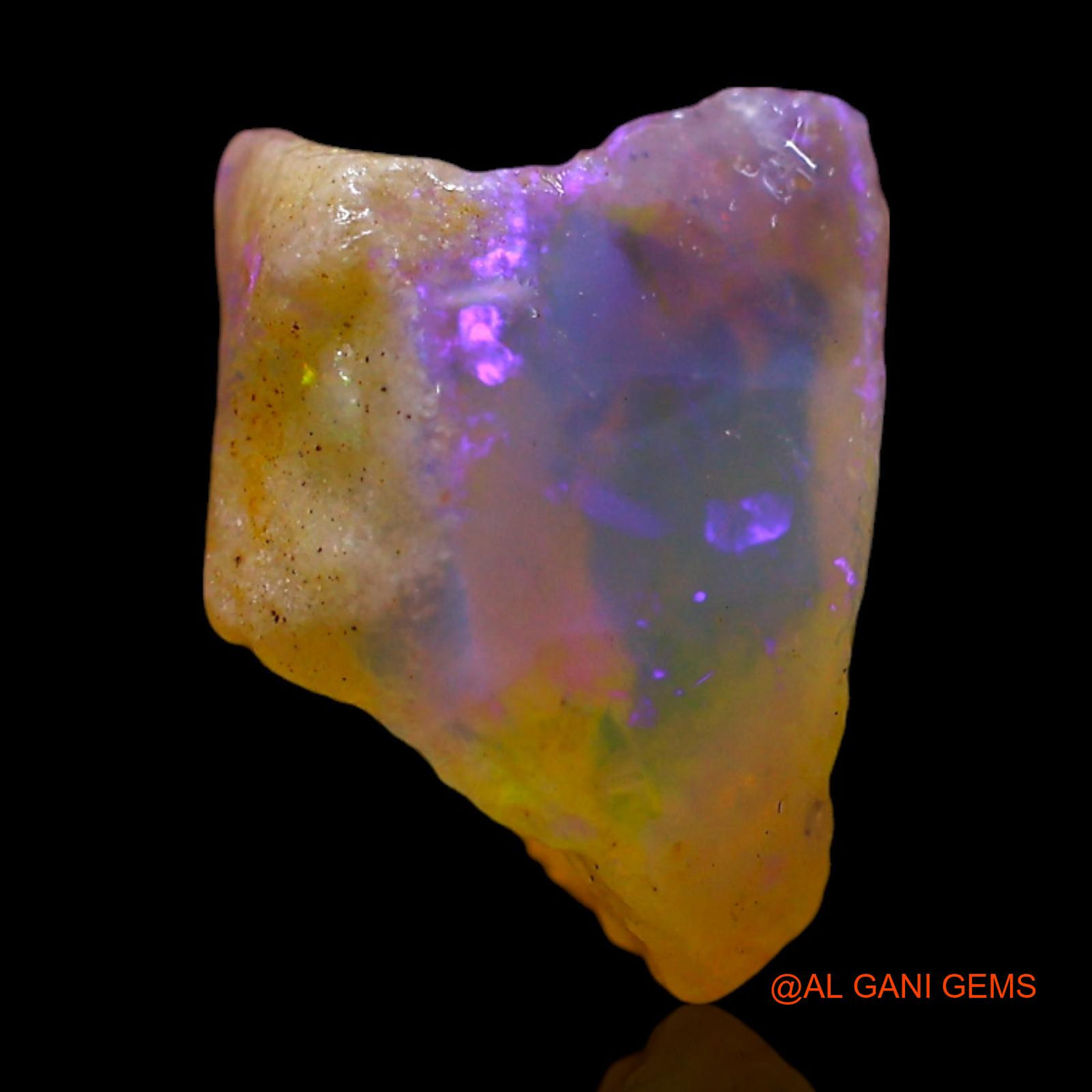 3.00 Cts Natural Australian Fire Opal Loose Gemstone Fancy Rough 10x9x8 mm RF-189