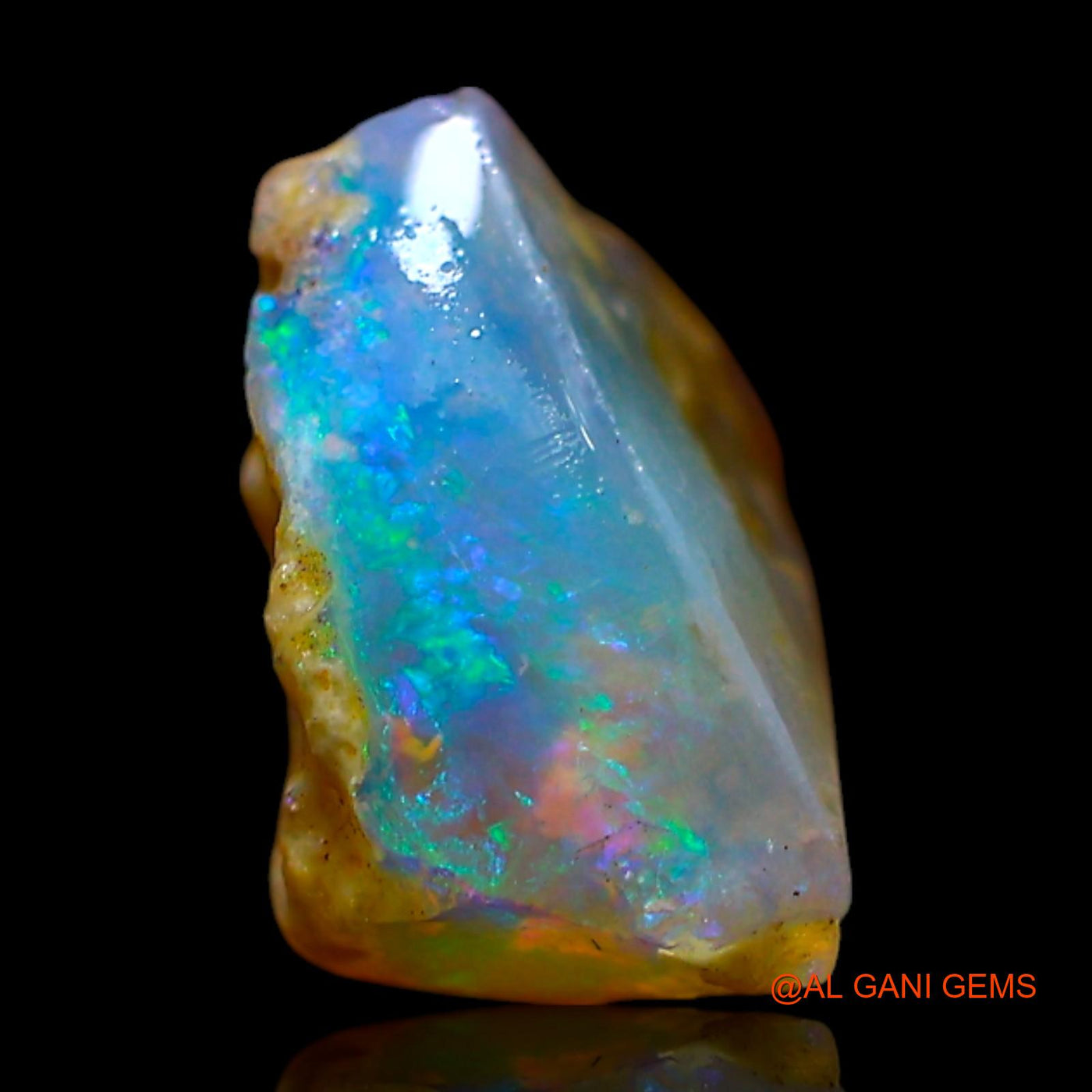 2.00 Cts Natural Australian Fire Opal Loose Gemstone Fancy Rough 10x8x6 mm RF-192