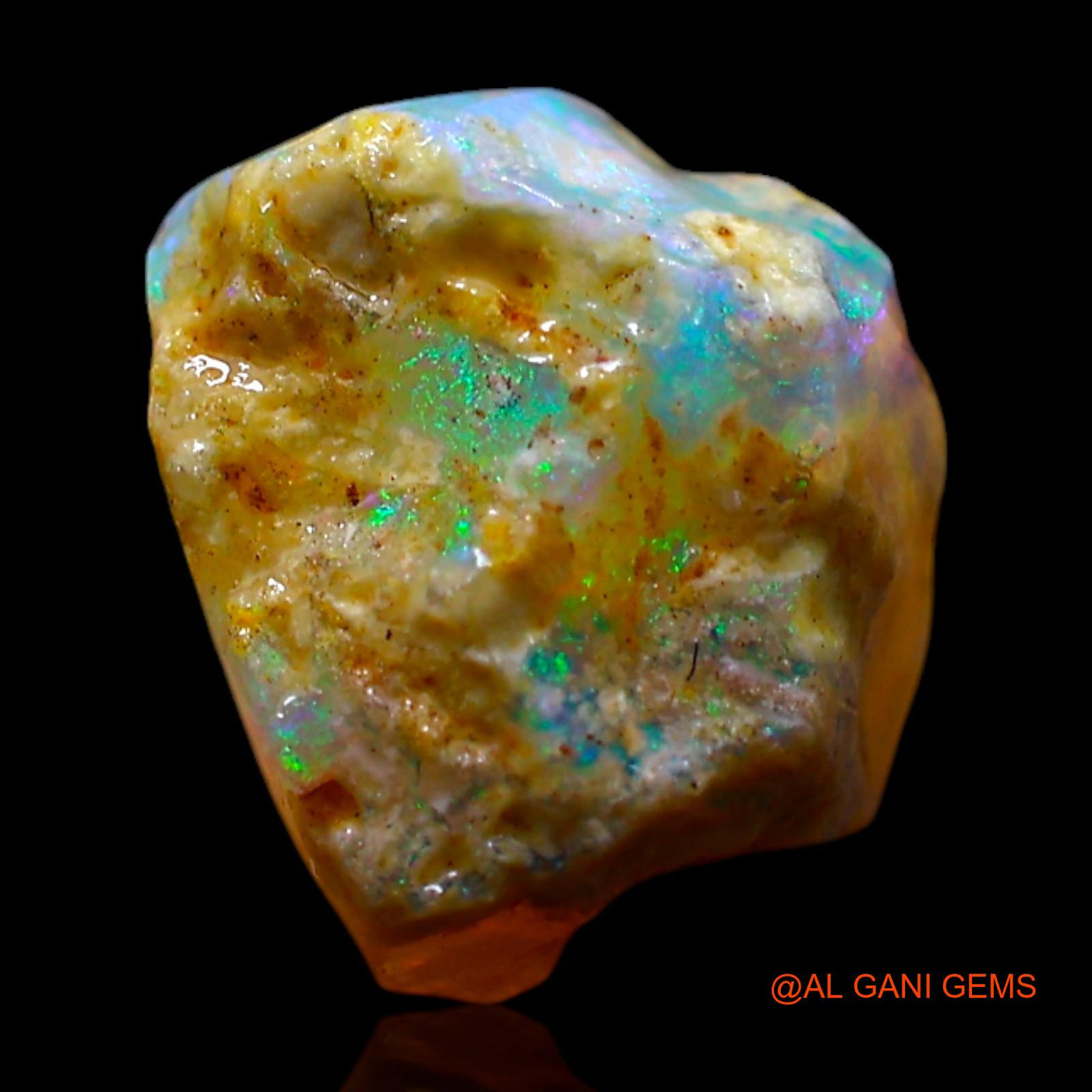 2.00 Cts Natural Australian Fire Opal Loose Gemstone Fancy Rough 10x8x6 mm RF-192