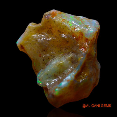 Natural Fire Opal Gemstone 4.00 Cts Loose Fancy Rough From Australia 14x12x5 mm RF-195