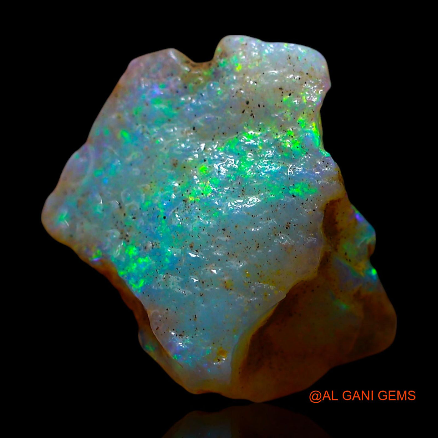 Natural Fire Opal Gemstone 4.00 Cts Loose Fancy Rough From Australia 14x12x5 mm RF-195