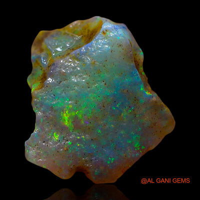 Natural Fire Opal Gemstone 4.00 Cts Loose Fancy Rough From Australia 14x12x5 mm RF-195