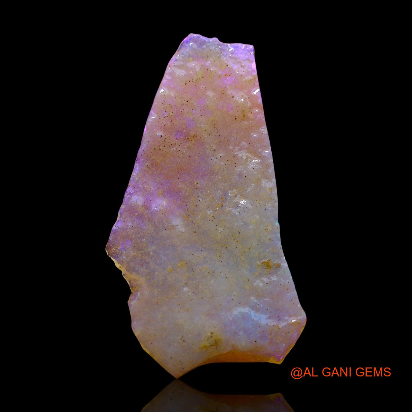 Natural Fire Opal Gemstone 4.00 Cts Loose Fancy Rough From Australia 28x15x2 mm RF-1