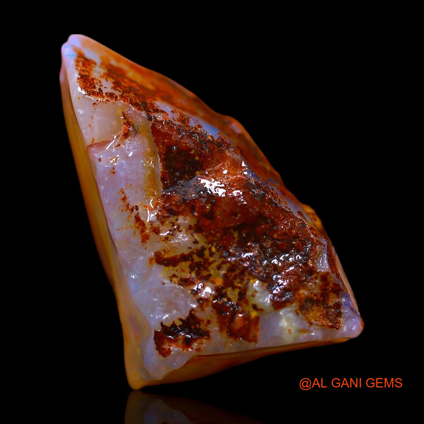 10.00 Cts Unheated Australian Fire Opal Loose Gemstone Fancy Rough Natural 19x14x9 mm RF-202