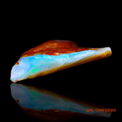 Natural Untreated Fire Opal Loose Gemstone Fancy Rough From Australia 6.00 Cts 25x13x5 mm RF-205