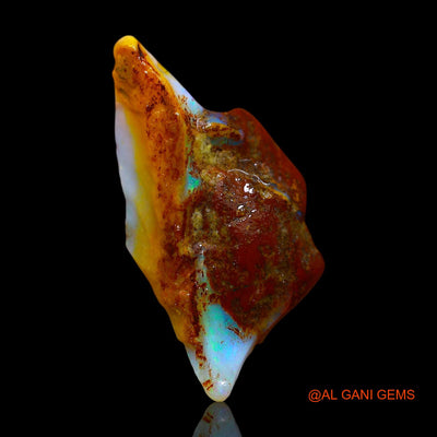 Natural Untreated Fire Opal Loose Gemstone Fancy Rough From Australia 6.00 Cts 25x13x5 mm RF-205