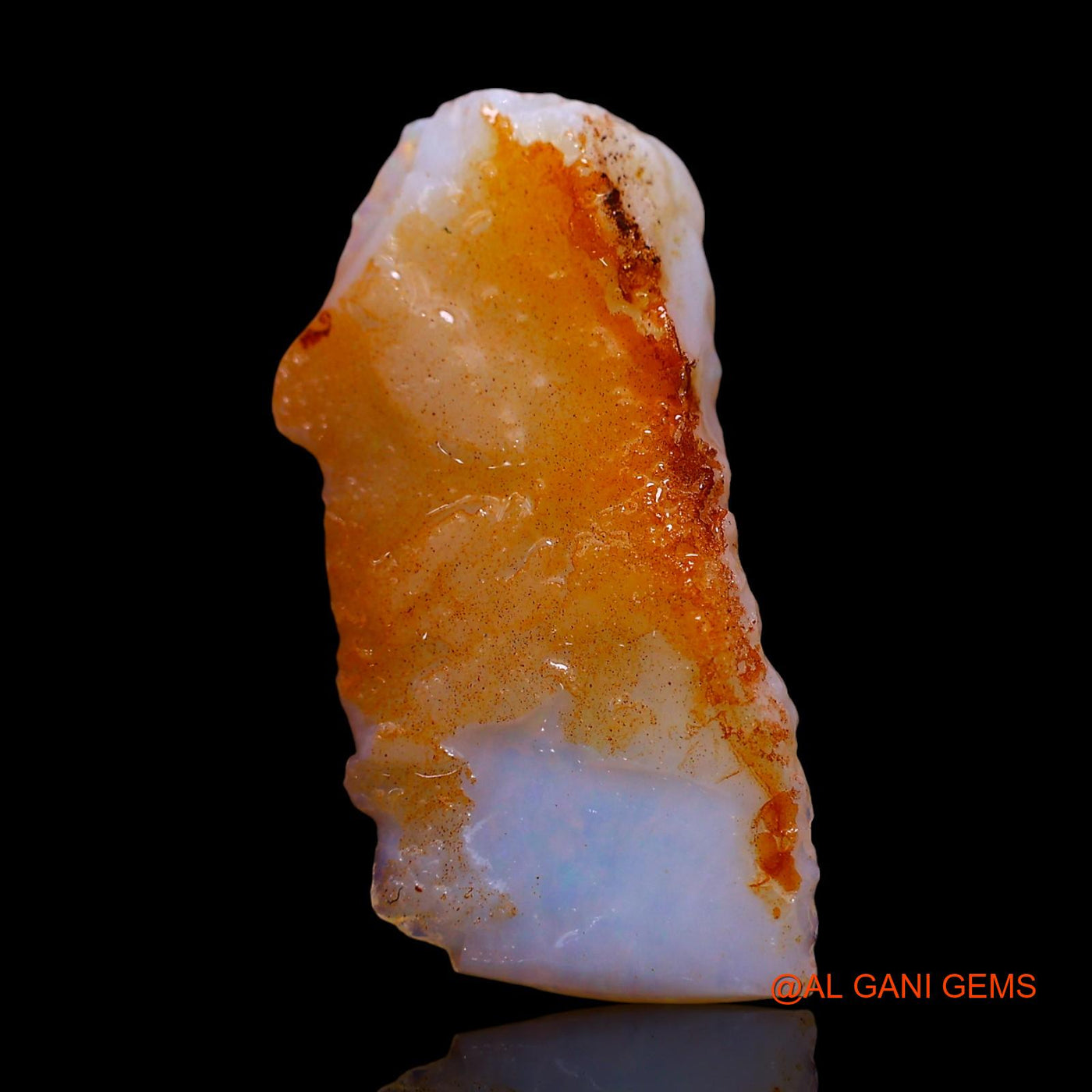 2.00 Cts Unheated Australian Fire Opal Loose Gemstone Fancy Rough Natural 20x10x3 mm RF-209