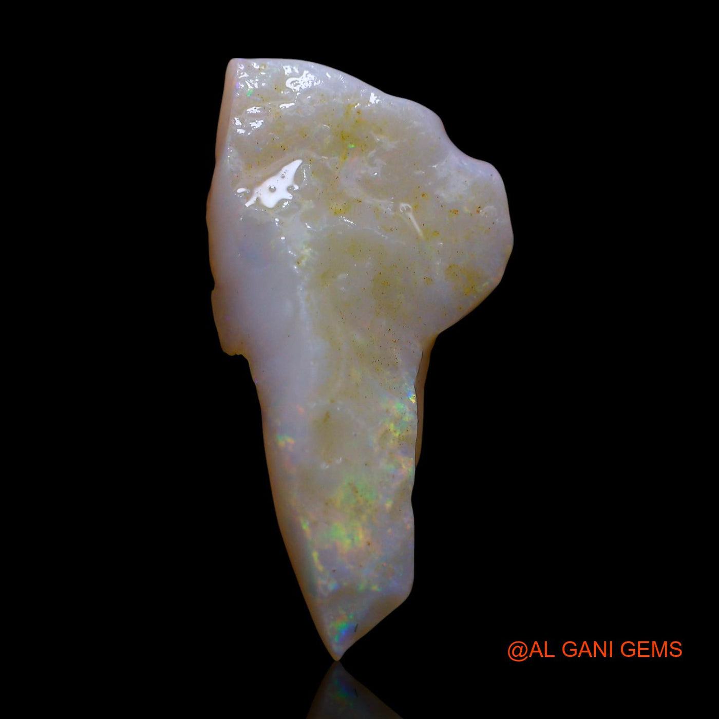 Natural Fire Opal Gemstone 2.00 Cts Loose Fancy Rough From Australia 22x11x3 mm RF-212