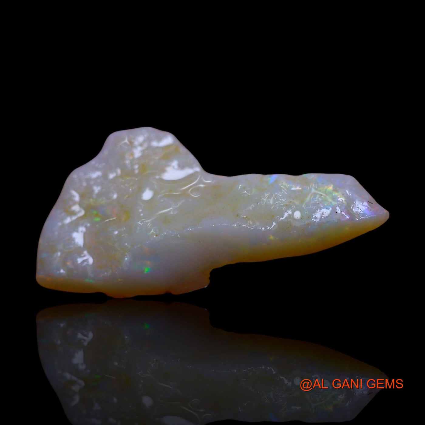 Natural Fire Opal Gemstone 2.00 Cts Loose Fancy Rough From Australia 22x11x3 mm RF-212