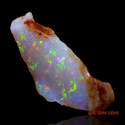 Natural Fire Opal Gemstone 3.00 Cts Loose Fancy Rough From Australia 20x8x5 mm RF-213