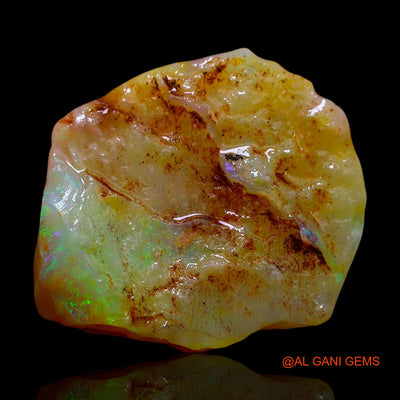 5.00 Cts Natural Australian Fire Opal Loose Gemstone Fancy Rough 18x14x4 mm RF-218