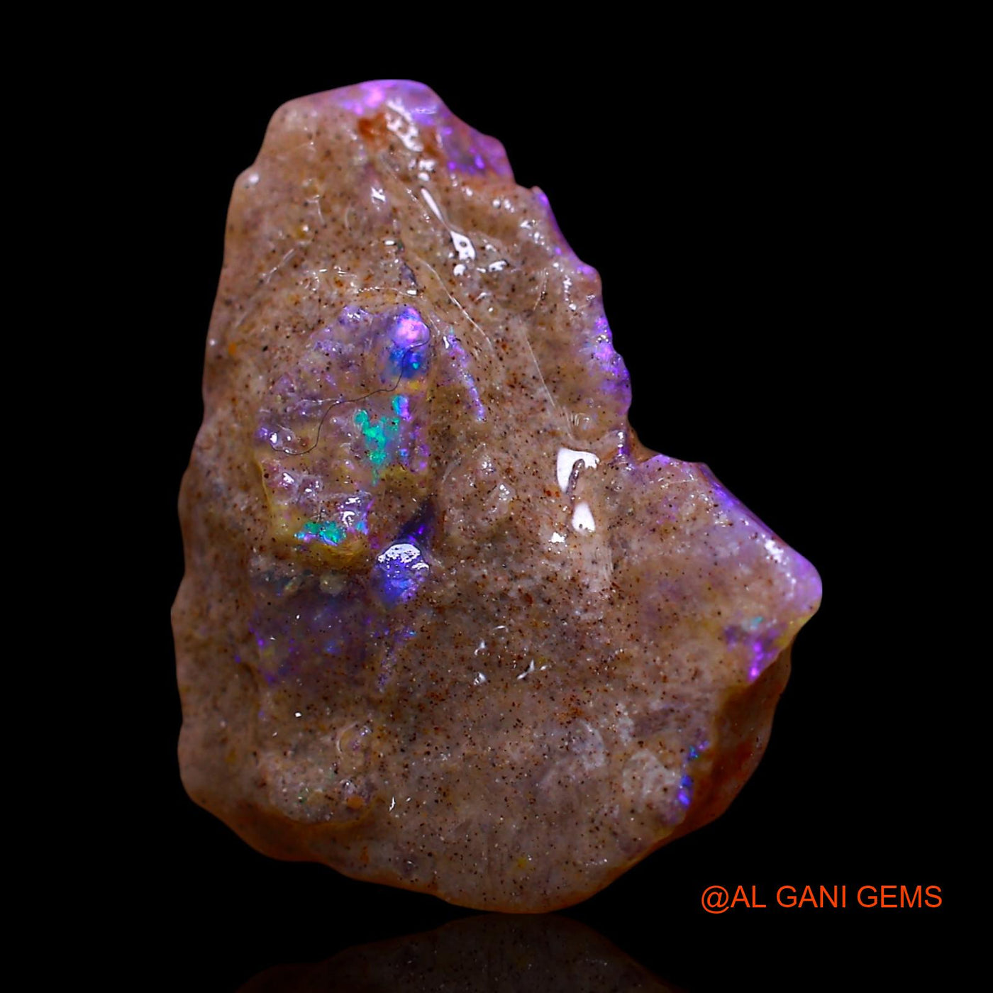 4.00 Cts Natural Australian Fire Opal Loose Gemstone Fancy Rough 19x15x4 mm RF-219