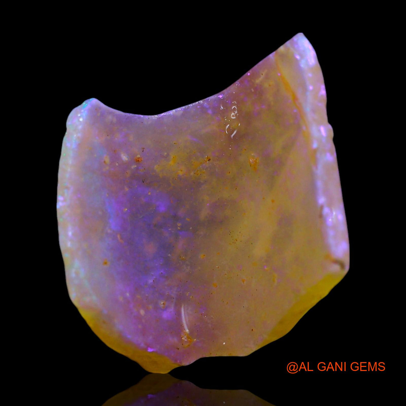 Natural Fire Opal Gemstone 4.00 Cts Loose Fancy Rough From Australia 15x14x7 mm RF-220