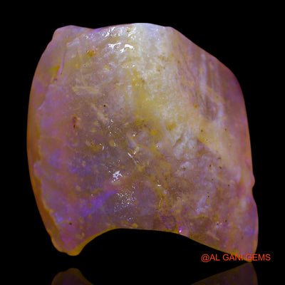 Natural Fire Opal Gemstone 4.00 Cts Loose Fancy Rough From Australia 15x14x7 mm RF-220