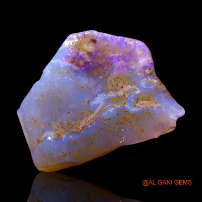 Natural Untreated Fire Opal Loose Gemstone Fancy Rough From Australia 4.00 Cts 17x13x3 mm RF-224