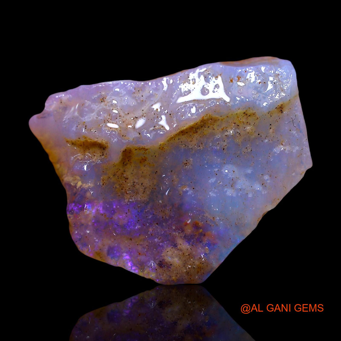 Natural Untreated Fire Opal Loose Gemstone Fancy Rough From Australia 4.00 Cts 17x13x3 mm RF-224