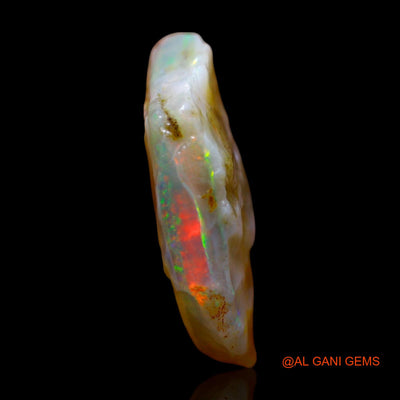 Natural Untreated Fire Opal Loose Gemstone Fancy Rough From Australia 5.00 Cts 19x11x5 mm RF-225