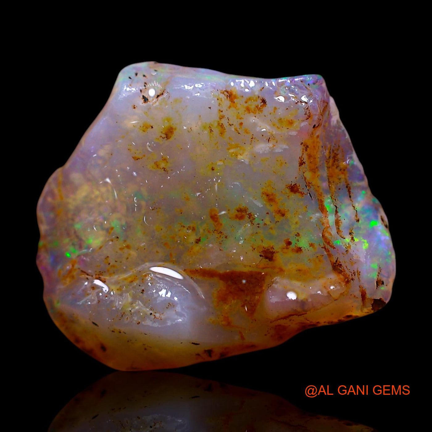 4.00 Cts Natural Australian Fire Opal Loose Gemstone Fancy Rough 16x14x4 mm RF-234