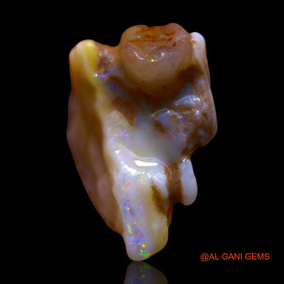 7.00 Cts Natural Australian Fire Opal Loose Gemstone Fancy Rough 16x14x8 mm RF-239