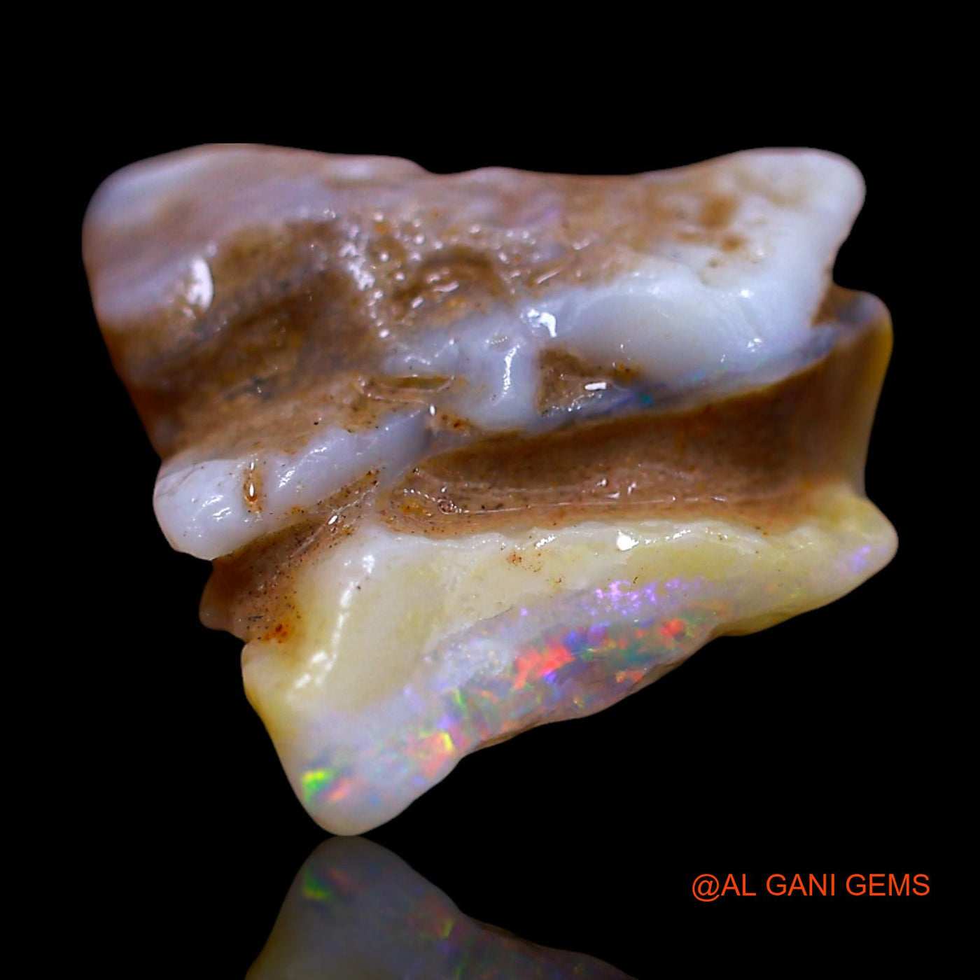 7.00 Cts Natural Australian Fire Opal Loose Gemstone Fancy Rough 16x14x8 mm RF-239