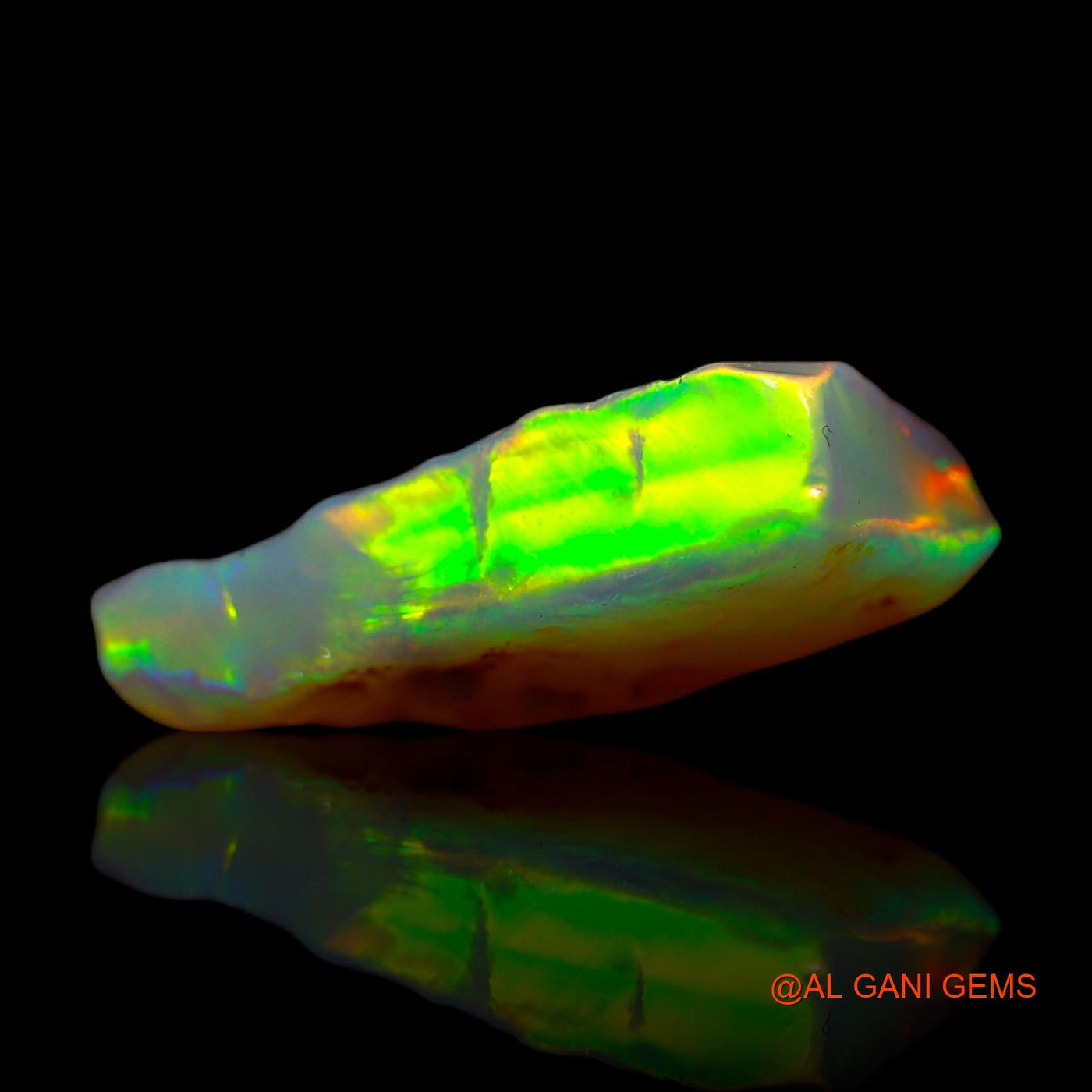 3.00 Cts Natural Australian Fire Opal Loose Gemstone Fancy Rough 15x7x4 mm RF-241
