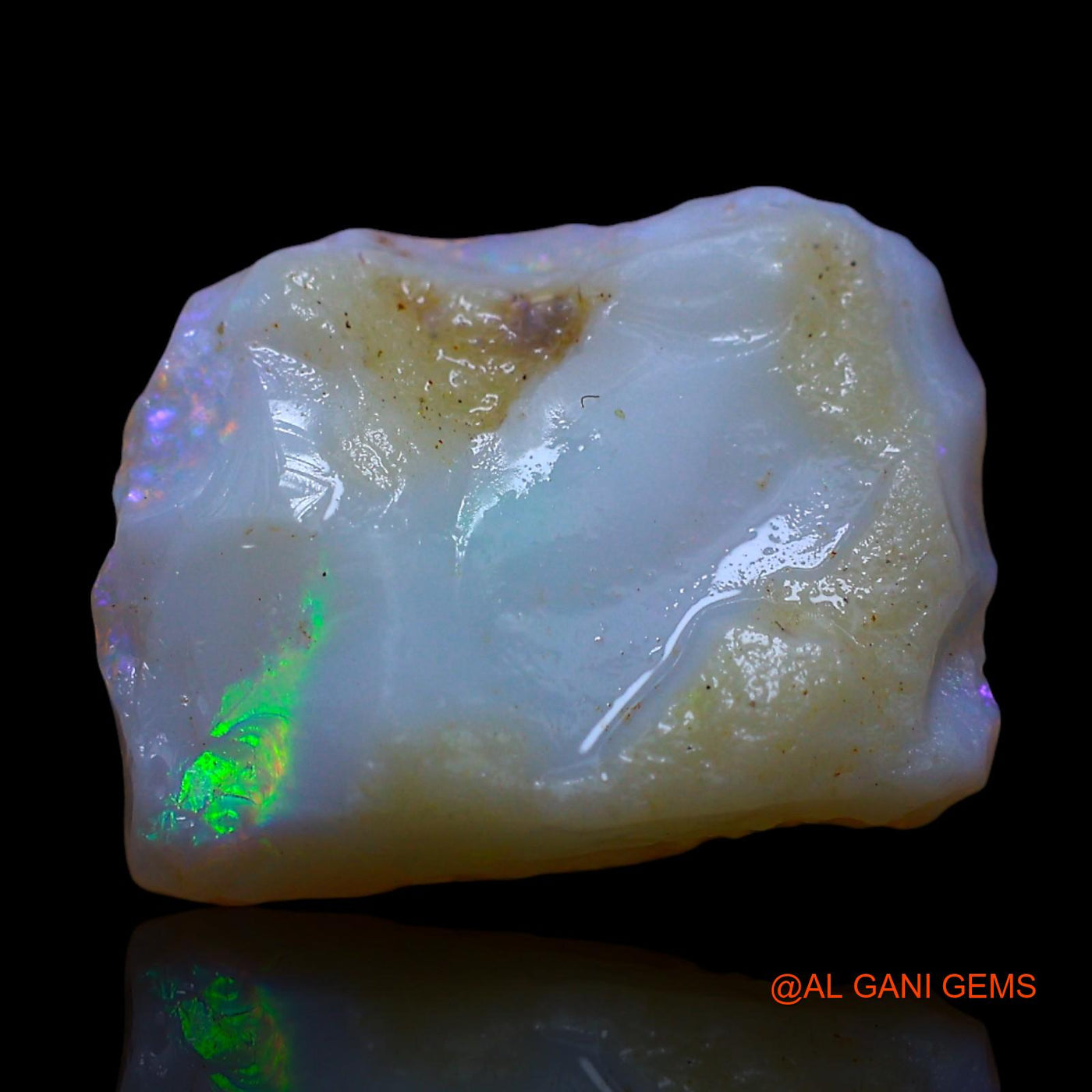 Natural Untreated Fire Opal Loose Gemstone Fancy Rough From Australia 5.00 Cts 14x10x6 mm RF-243