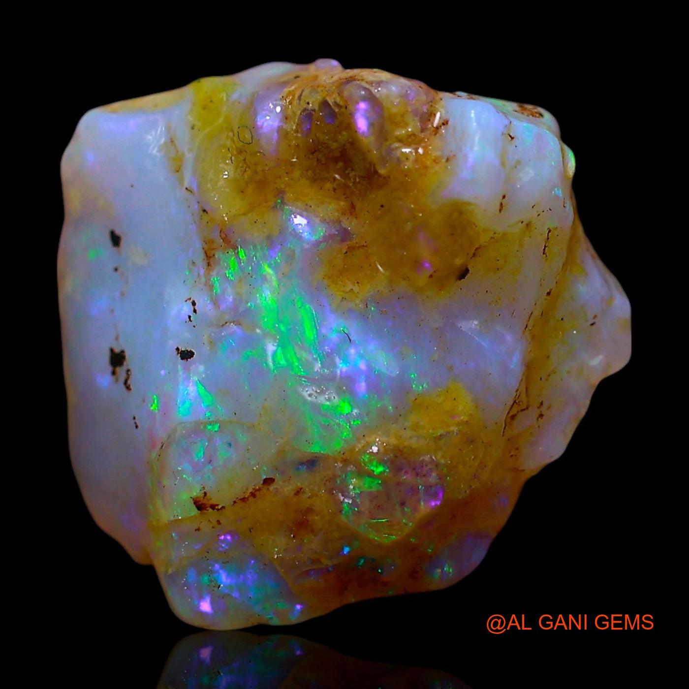 Natural Untreated Fire Opal Loose Gemstone Fancy Rough From Australia 5.00 Cts 14x12x5 mm RF-244