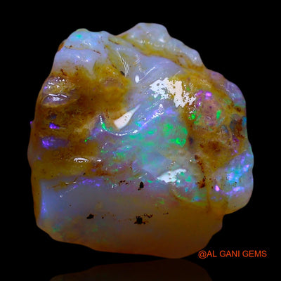 Natural Untreated Fire Opal Loose Gemstone Fancy Rough From Australia 5.00 Cts 14x12x5 mm RF-244