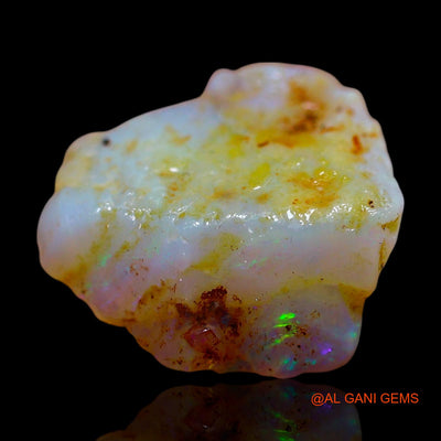 Natural Untreated Fire Opal Loose Gemstone Fancy Rough From Australia 5.00 Cts 14x12x5 mm RF-244